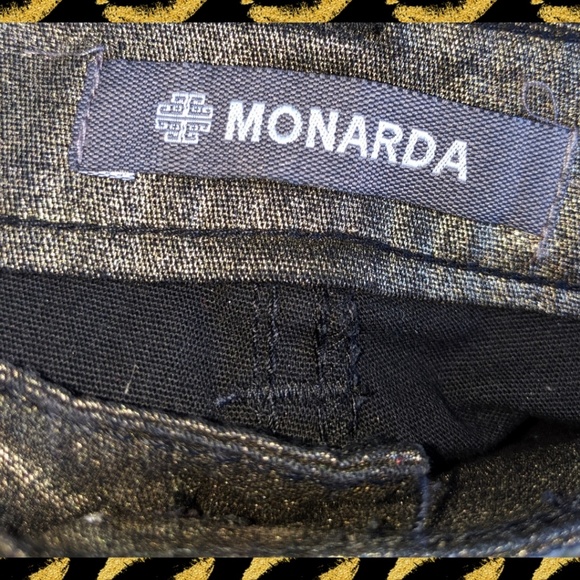 MONARDA GOLD METALLIC JEANS - Picture 3 of 4